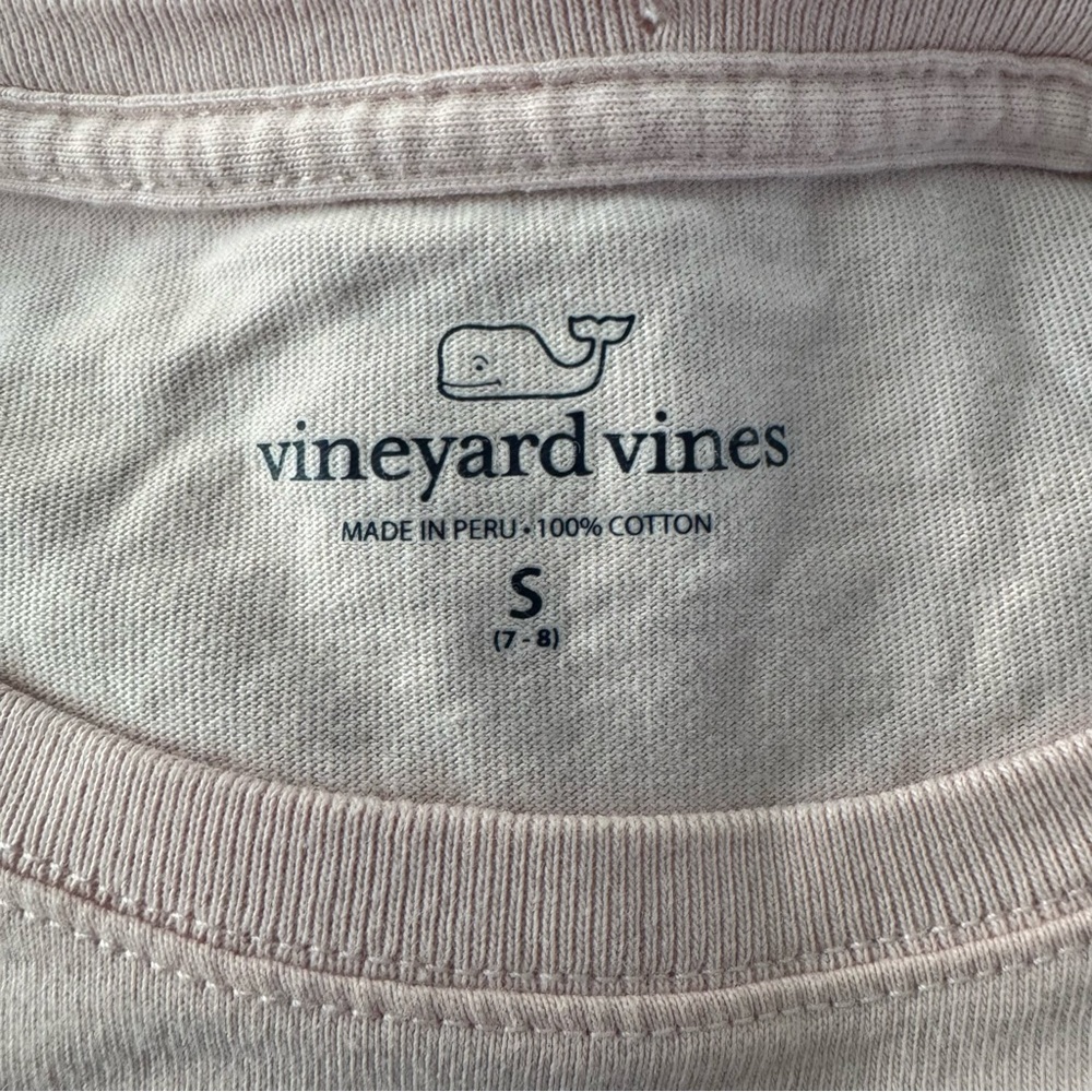 Vineyard Vines Youth Girls Pink Heart Preppy Valentines Day Long Sleeve Shirt - Picture 4 of 4